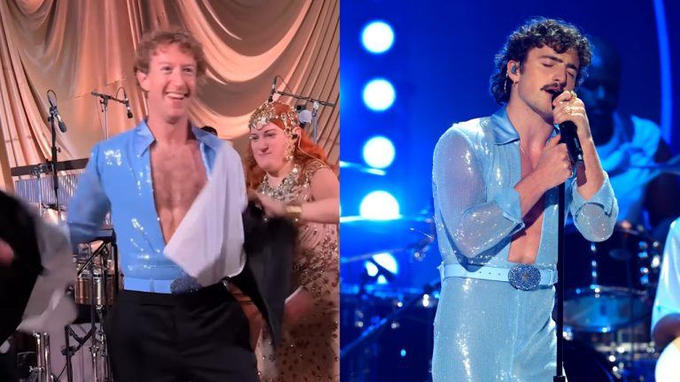 朱克伯格緊身褲示愛！庆生妻子 身披鮮衣 Benson Boone 熱情獻唱