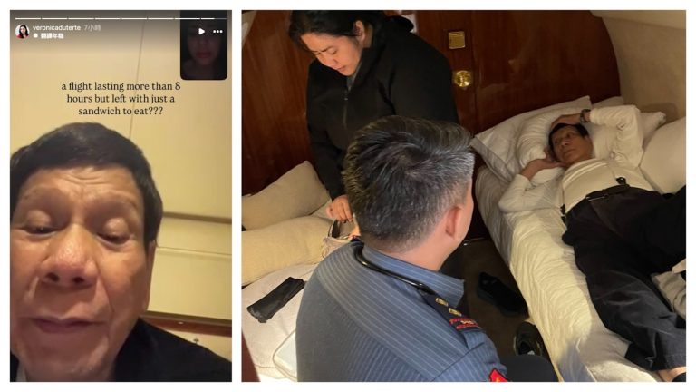 杜特爾特專機轉飛荷蘭　女兒IG控訴父親8小時僅得1份三文治