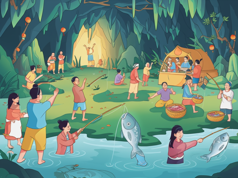 清明節神秘洞穴年年吐魚 村民撈獲上萬斤驚喜 專家驚嘆