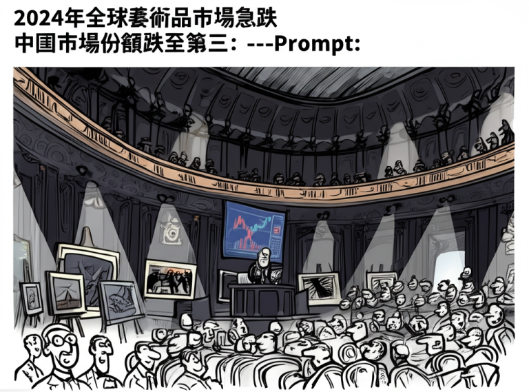 2024年全球藝術品市場急跌 中國市場份額跌至第三